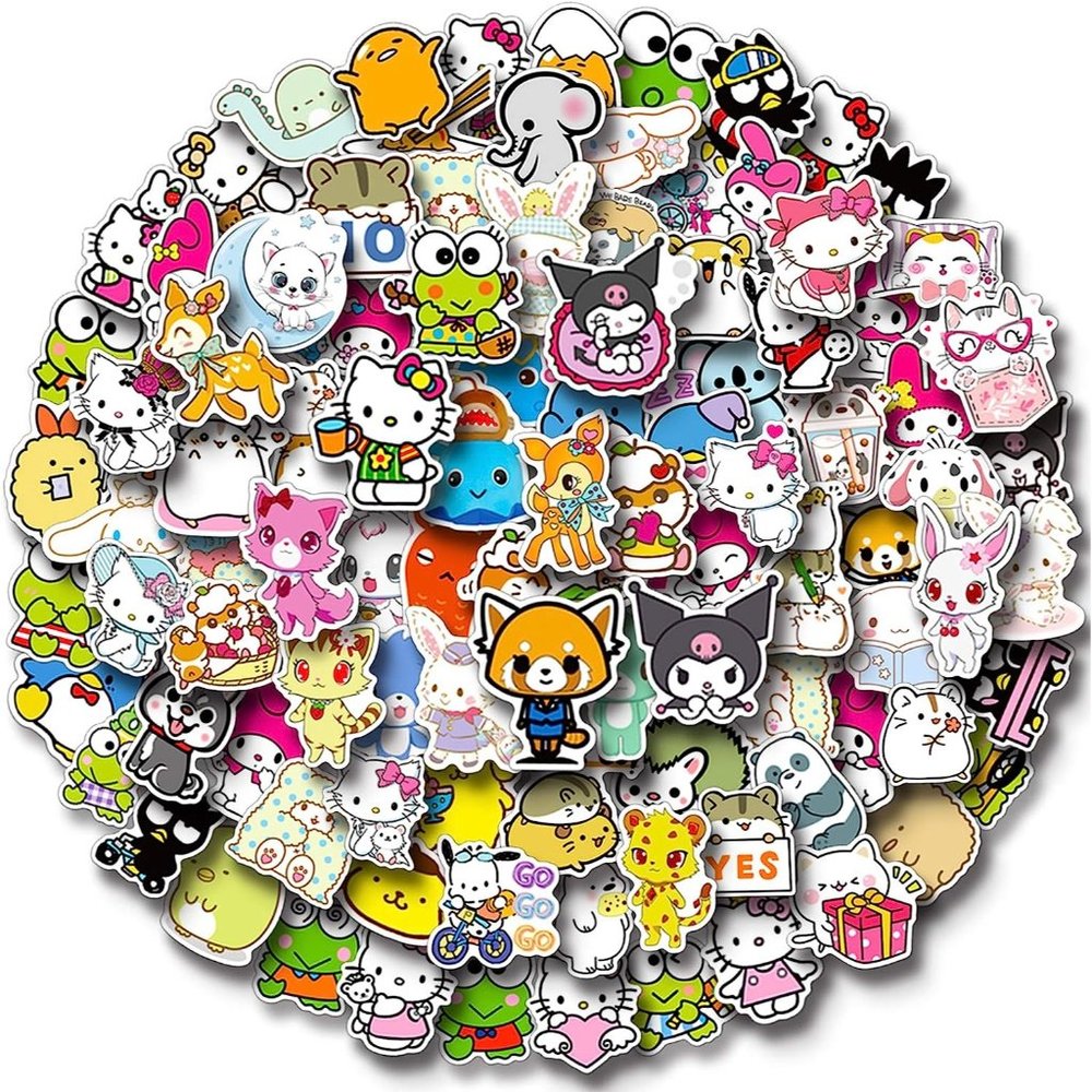 Kids Stickers 100PCS Kawaii Cute Stickers for Teens Vinyl Waterproof Stickers